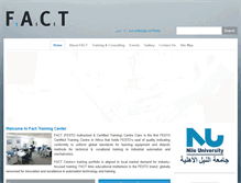 Tablet Screenshot of fact-nu.com